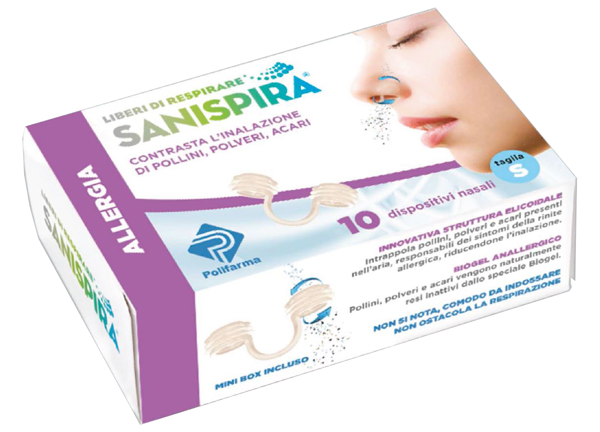 SANISPIRA ALLERGIA DISPOSITIVO NASALE 10 PEZZI TAGLIA L - Pharmaleader