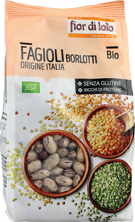 FAGIOLI BORLOTTI ITALIA SENZA GLUTINE BIO 400 G - Pharmaleader