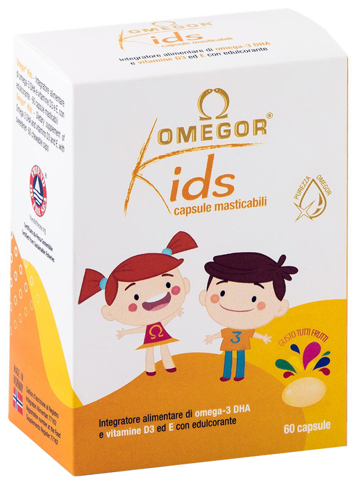 OMEGOR KIDS 60 CAPSULE MASTICABILI - Pharmaleader