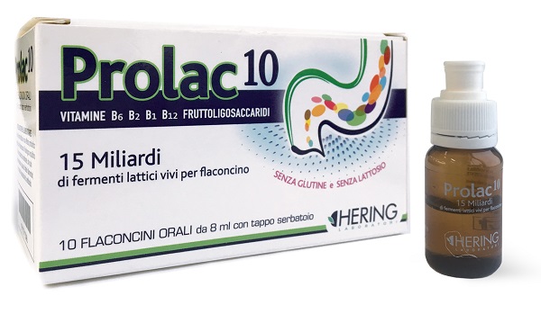 PROLAC10 FERMENTI LATTICI 15 MILIARDI 10 FLACONCINI 8 ML - Pharmaleader