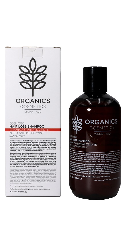 ORGANICS PHARM HAIR LOSS SHAMPOO NEEM OIL AND PEPPERMINT 250 ML - Pharmaleader
