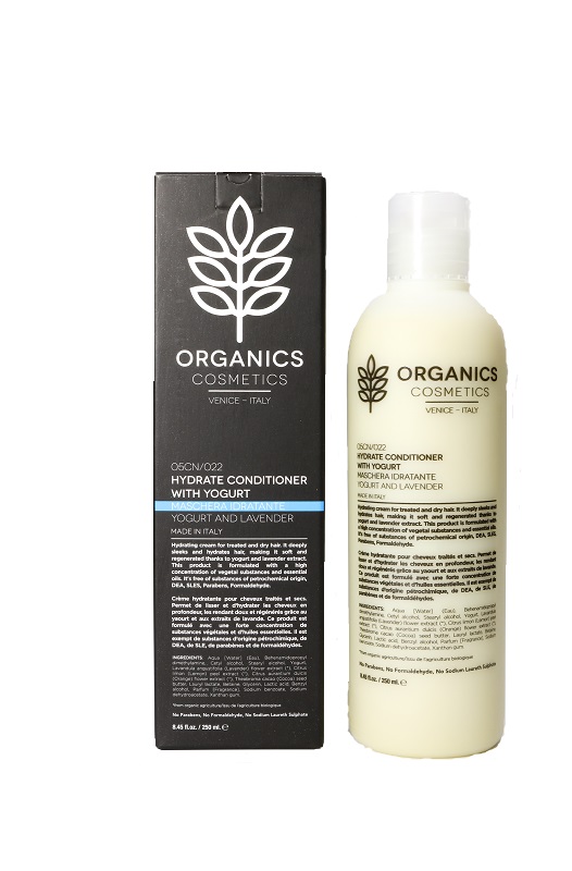 ORGANICS COSMETICS HYDRATE CONDITIONER WITH YOGURT AND LAVENDER 250 ML - Pharmaleader