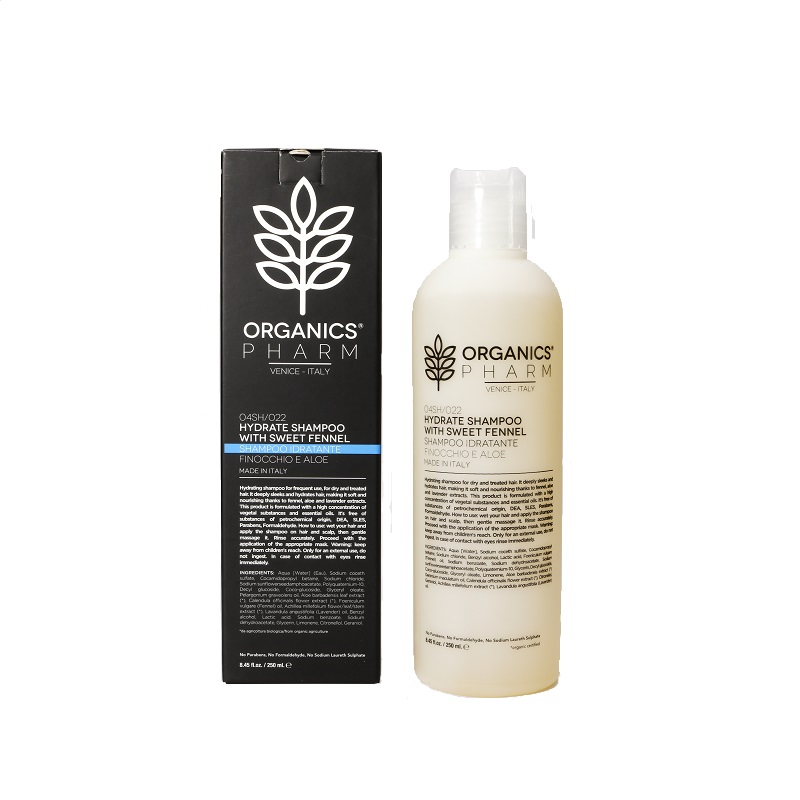 ORGANICS PHARM HYDRATE SHAMPOO WITH SWEET FENNEL 250 ML - Pharmaleader