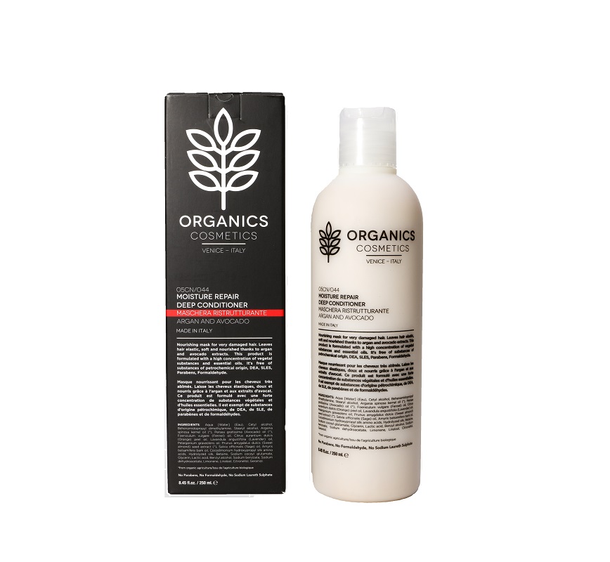 ORGANICS COSMETICS MOISTURE REPAIR DEEP CONDITIONER ARGAN AND AVOCADO 250 ML - Pharmaleader