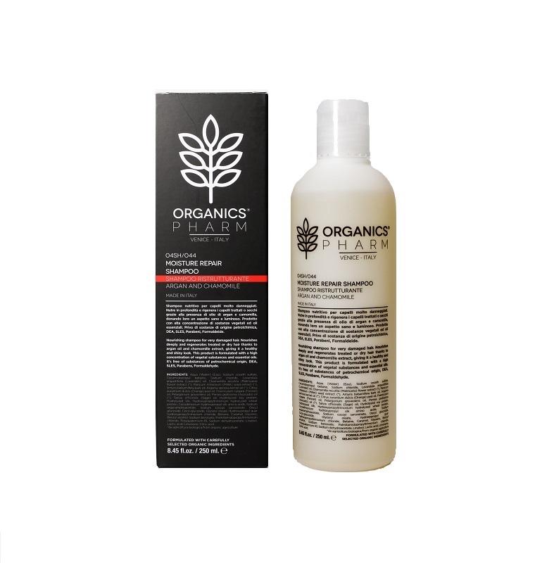 ORGANICS PHARM MOISTURE REPAIR SHAMPOO ARGAN OIL AND CHAMOMILLE 250 ML - Pharmaleader