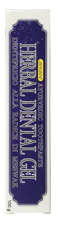HERBAL DENTAL GEL DENTIFRICIO AYURVEDICO ALLA RADICE DI MESWAK 100 G - Pharmaleader