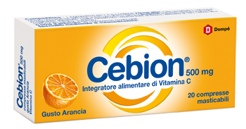 CEBION MASTICABILE ARANCIA VITAMINA C 500 MG 20 COMPRESSE - Pharmaleader