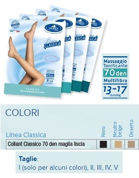 SAUBER COLLANT 70 DENARI MAGLIA LISCIA NERO 1 LINEA CLASSICA - Pharmaleader