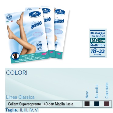 SAUBER COLLANT 140 DENARI SUPER COPRENTE MICRORETE CIOCCOLATO 4 LINEA CLASSICA - Pharmaleader