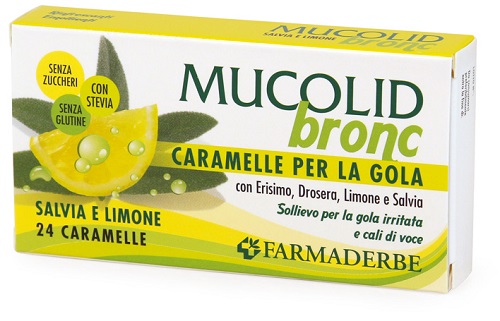 MUCOLID BRONC SALVIA & LIMONE 24 CARAMELLE - Pharmaleader