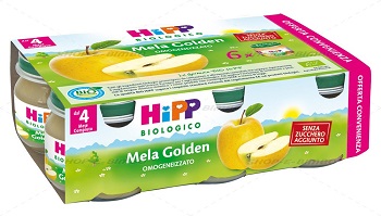 HIPP BIO OMOGENEIZZATO MELA GOLDEN 6X80 G - Pharmaleader