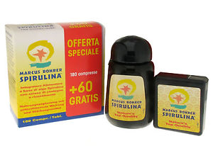 SPIRULINA MARCUS ROHRER 180 COMPRESSE + OF - Pharmaleader