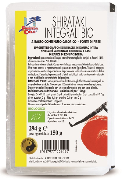 SHIRATAKI INTEGRALI BIO 150 G - Pharmaleader