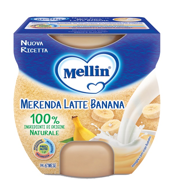 MELLIN MERENDA LATTE BANANA 2 X 100 G - Pharmaleader