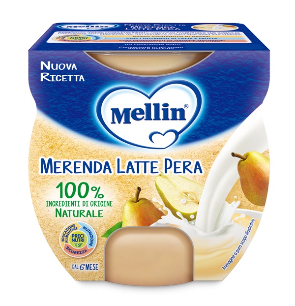 MELLIN MERENDA LATTE PERA 2 X 100 G - Pharmaleader