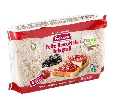 AGLUTEN FETTE BISCOTTATE INTEGRALI SENZA GLUTINE 200 G - Pharmaleader
