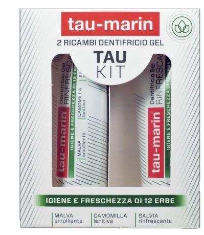 TAU MARIN DENTIFRICIO RINFRESCANTE RICARICA TAU KIT 2X20ML - Pharmaleader