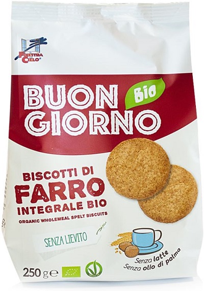 BUONGIORNOBIO BISCOTTI DI FARRO INTEGRALE SENZA LIEVITO - Pharmaleader