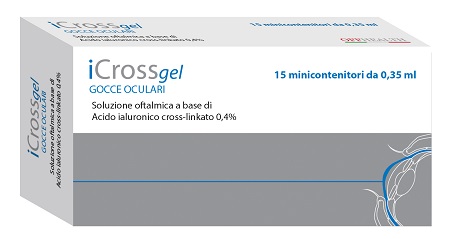 ICROSS GEL GOCCE OCULARI ACIDO IALURONICO CROSS-LINKATO 0,4% 15 MONODOSE DA 0,35 ML - Pharmaleader