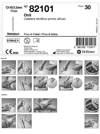 CATETERE IDROFILICO ONLI 17 CM CH 10 30 PEZZI - Pharmaleader