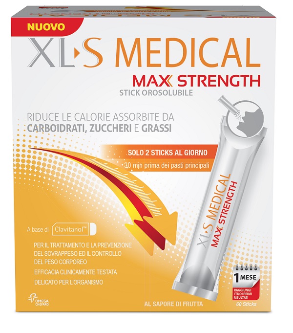 XLS MEDICAL MAX STRENGTH 60 STICK OROSOLUBILI - Pharmaleader