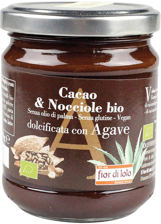 CREMA SPALMABILE CACAO E NOCCIOLE CON AGAVE BIO 200 G - Pharmaleader