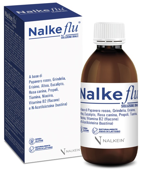 NALKEFLU SOLUZIONE ORALE 200 ML + 1  BUSTINA DA 2,5 G - Pharmaleader