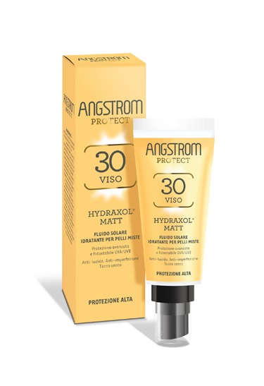 ANGSTROM PROTECT HYDRAXOL MATT FLUIDO SOLARE PROTEZIONE 30 PELLI MISTE 40 ML - Pharmaleader