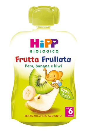 HIPP BIO FRUTTA FRULLATA PERA BANANA KIWI 90 G - Pharmaleader