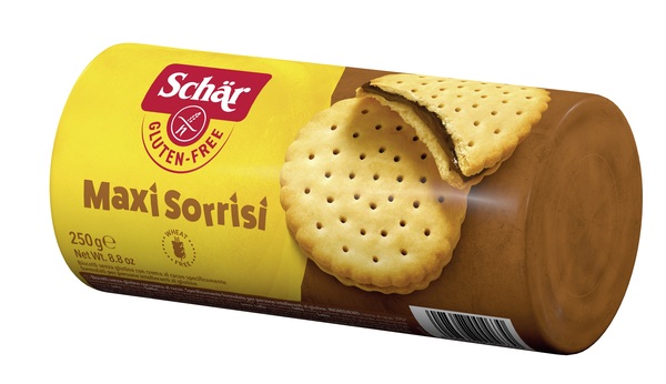 SCHAR MAXI SORRISI BISCOTTI CON CREMA AL CACAO 250 G - Pharmaleader