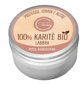 GESTI 100% KARITE' BIO 10 ML ROSA DAMASCENA LABBRA - Pharmaleader