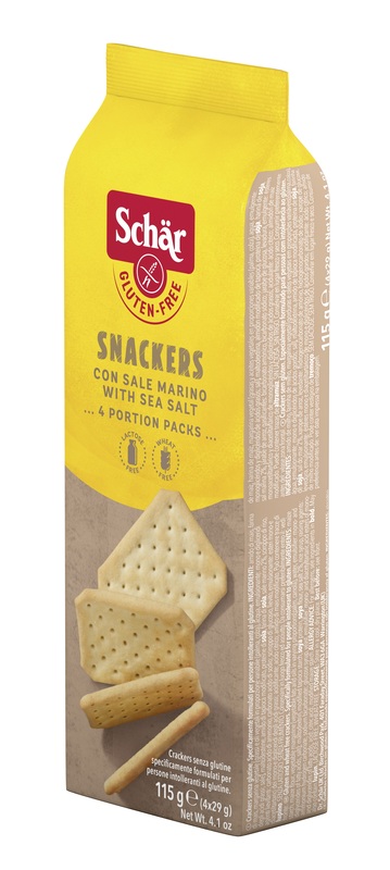 SCHAR SNACKERS CRACKERS CON SALE MARINO SENZA LATTOSIO 4 PORZIONI DA 29 G - Pharmaleader