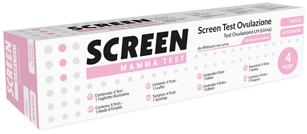 SCREEN TEST RAPIDO OVULAZIONE SCREEN 4 PEZZI - Pharmaleader