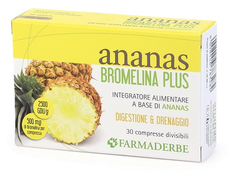 ANANAS BROMELINA PLUS 30 COMPRESSE - Pharmaleader