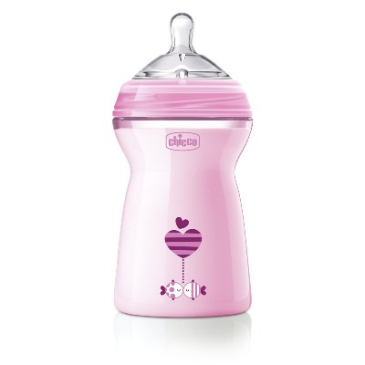 CHICCO BIBERON NATFEEL 6M+ GIRL 330 ML - Pharmaleader