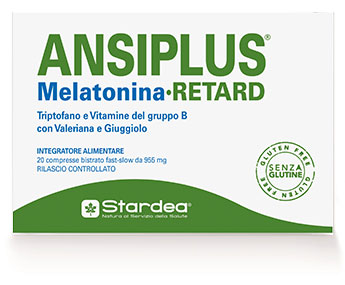 ANSIPLUS RETARD MELATONINA 20 COMPRESSE BISTRATO FAST SLOW 955 MG - Pharmaleader