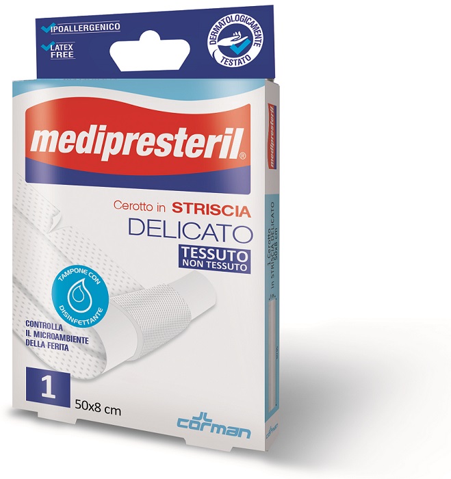 CEROTTO IN STRISCIA MEDIPRESTERIL FLESSIBILE 50X8CM - Pharmaleader