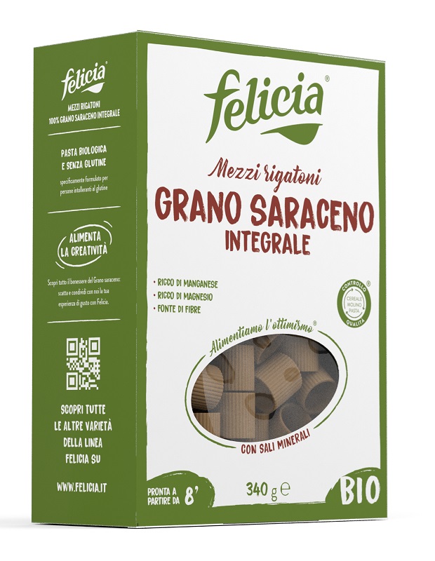 FELICIA BIO SARACENO MEZZI RIGATONI 340 G - Pharmaleader