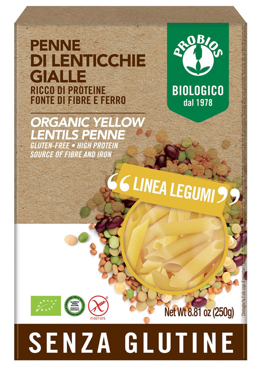 PROBIOS PENNE LENTICCHIE GIALLE 250 G - Pharmaleader