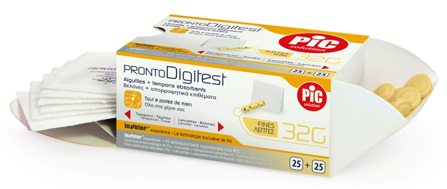 LANCETTE PUNGIDITO PIC PRONTO DIGITEST GAUGE 32 25 PEZZI - Pharmaleader