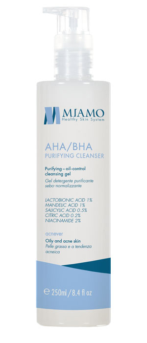 MIAMO ACNEVER AHA/BHA PURIFYING CLEANSER 250 ML - Pharmaleader