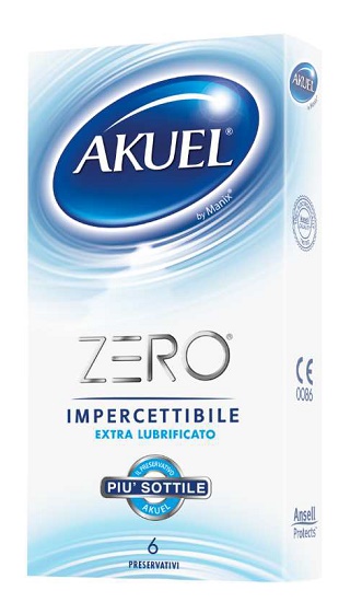 PROFILATTICO AKUEL ZERO EXTRALUBRIFICATO BOX DA 6 PEZZI - Pharmaleader