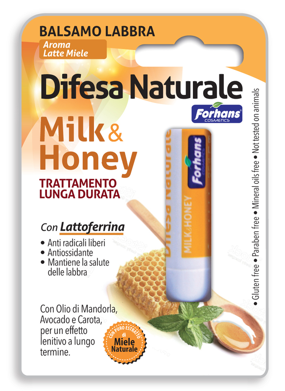 FORHANS BALSAMO LABBRA DIFESA NATURALE MILK&HONEY - Pharmaleader