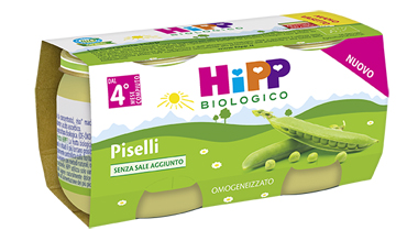 HIPP BIO OMOGENEIZZATO PISELLI 2X80 G - Pharmaleader