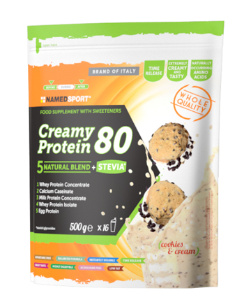 CREAMY PROTEIN 80 COOKIES & CREAM 500 G - Pharmaleader