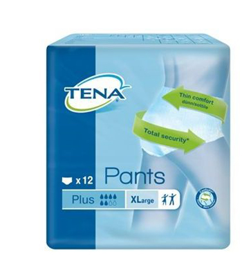 PANNOLONE PULL UP TENA PANTS PLUS TAGLIA EXTRA LARGE 12 PEZZI - Pharmaleader