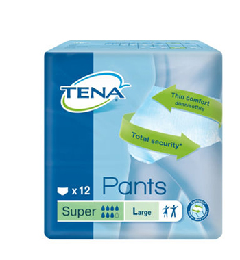 PANNOLONE PULL UP TENA PANTS SUPER TAGLIA LARGE 12 PEZZI - Pharmaleader