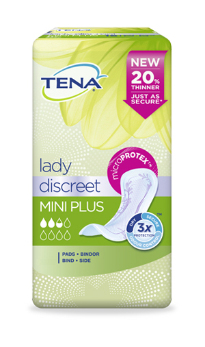 PANNOLONE SAGOMATO TENA DISCREET MINI PLUS 16 PEZZI - Pharmaleader