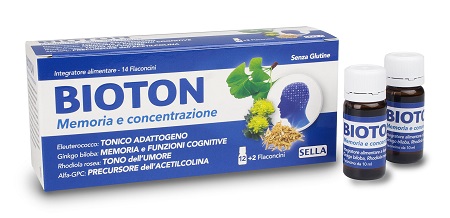 BIOTON ELEUTEROCOCCO MEMORIA CONCENTRAZIONE 14 FLACONCINI - Pharmaleader