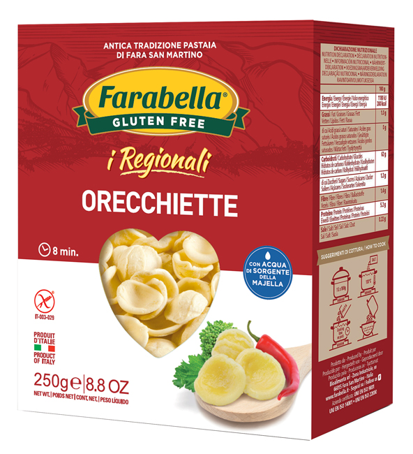 FARABELLA ORECCHIETTE I REGIONALI PASTA FRESCA STABILIZZATA 250 G - Pharmaleader